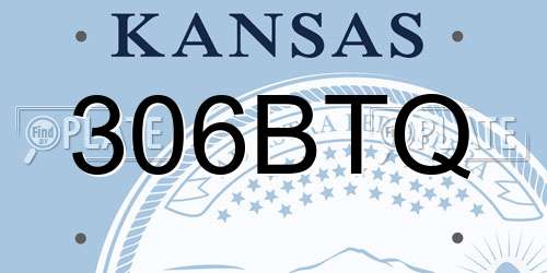 306BTQ Kansas License Plate