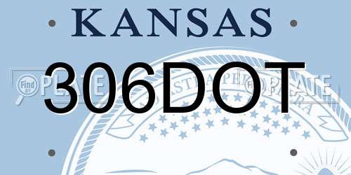 306DOT Kansas License Plate