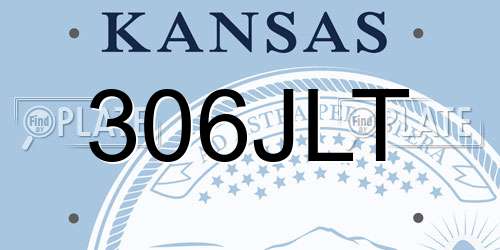306JLT Kansas License Plate
