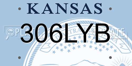 306LYB Kansas License Plate