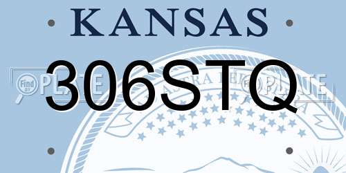 306STQ Kansas License Plate