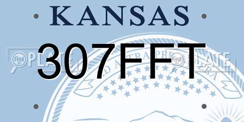 307FFT Kansas License Plate