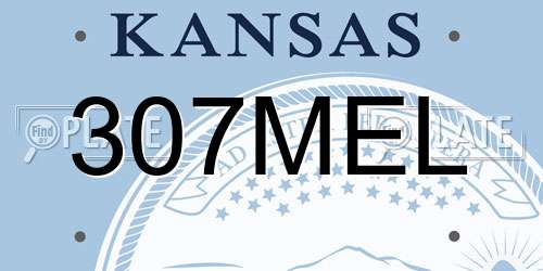 307MEL Kansas License Plate