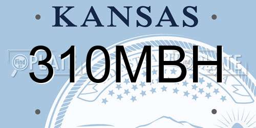 310MBH Kansas License Plate