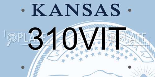 310VIT Kansas License Plate