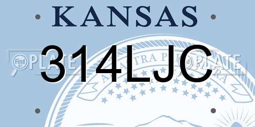 314LJC Kansas License Plate