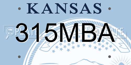 315MBA Kansas License Plate