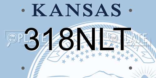 318NLT Kansas License Plate