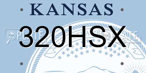 320HSX Kansas License Plate