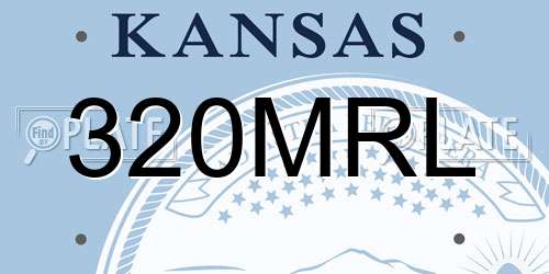 320MRL Kansas License Plate