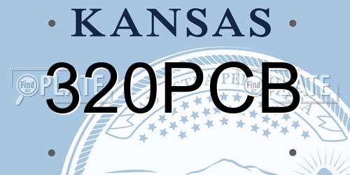 320PCB Kansas License Plate