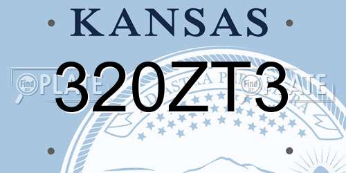 320ZT3 Kansas License Plate