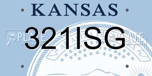 321ISG Kansas License Plate