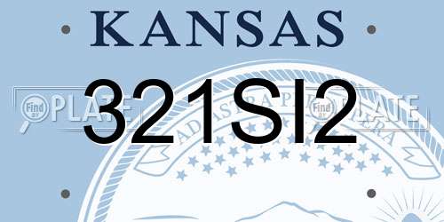 321SI2 Kansas License Plate