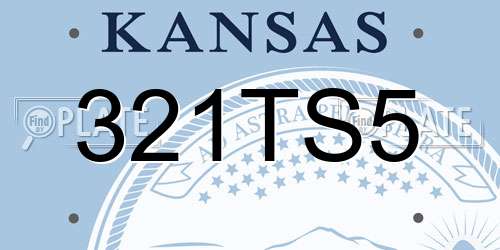 321TS5 Kansas License Plate