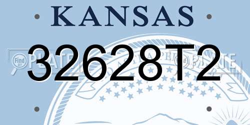 32628T2 Kansas License Plate