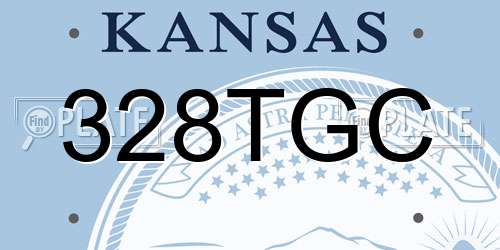 328TGC Kansas License Plate