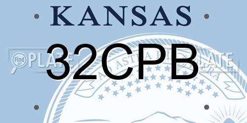 32CPB Kansas License Plate