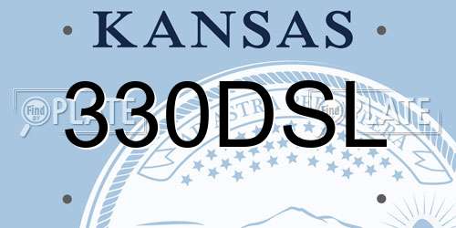 330DSL Kansas License Plate