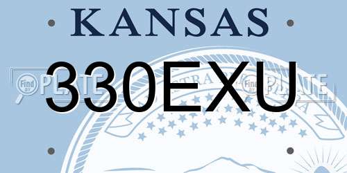 330EXU Kansas License Plate