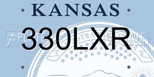 330LXR Kansas License Plate