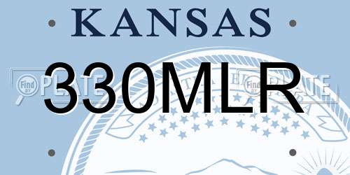 330MLR Kansas License Plate