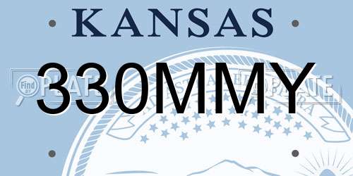 330MMY Kansas License Plate