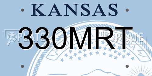 330MRT Kansas License Plate