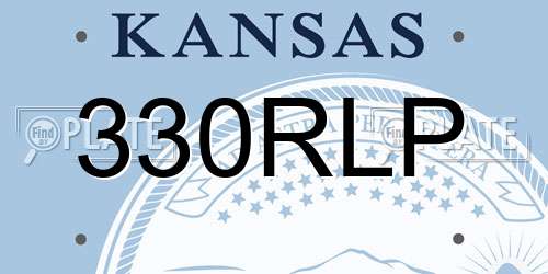 330RLP Kansas License Plate