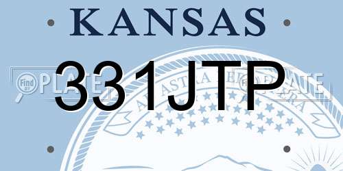 331JTP Kansas License Plate