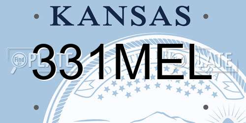331MEL Kansas License Plate