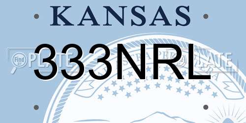 333NRL Kansas License Plate