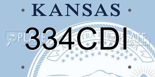 334CDI Kansas License Plate