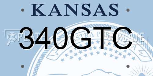 340GTC Kansas License Plate