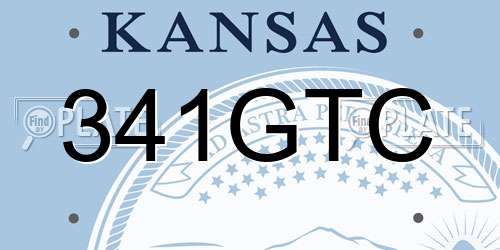 341GTC Kansas License Plate