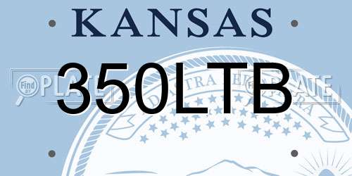 350LTB Kansas License Plate