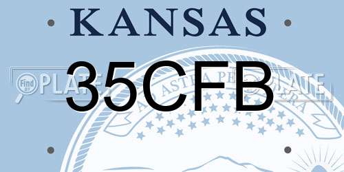 35CFB Kansas License Plate