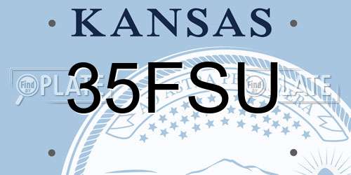 35FSU Kansas License Plate