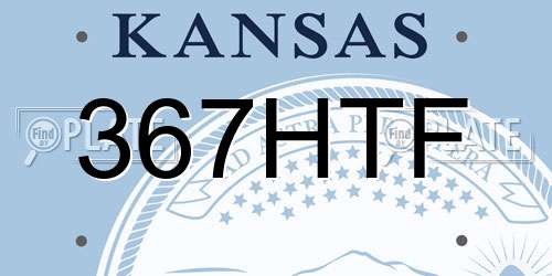 367HTF Kansas License Plate