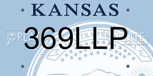 369LLP Kansas License Plate