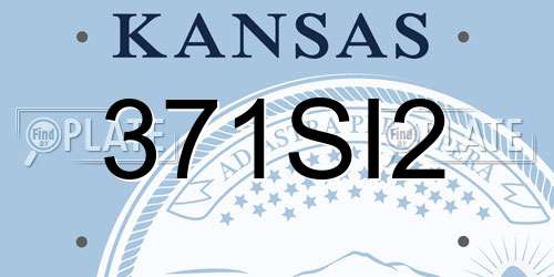 371SI2 Kansas License Plate