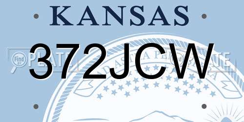 372JCW Kansas License Plate