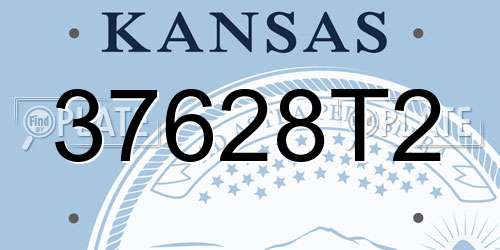 37628T2 Kansas License Plate