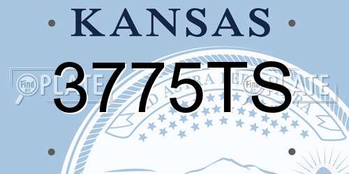 3775TS Kansas License Plate