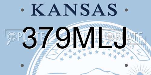 379MLJ Kansas License Plate