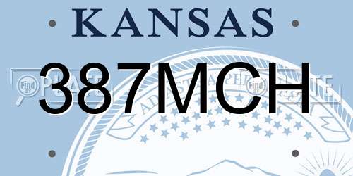 387MCH Kansas License Plate