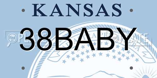38BABY Kansas License Plate