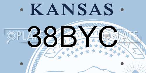 38BYC Kansas License Plate