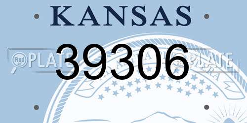 39306 Kansas License Plate