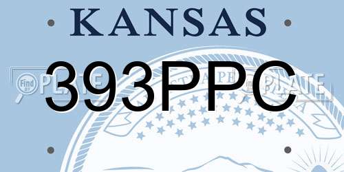 393PPC Kansas License Plate
